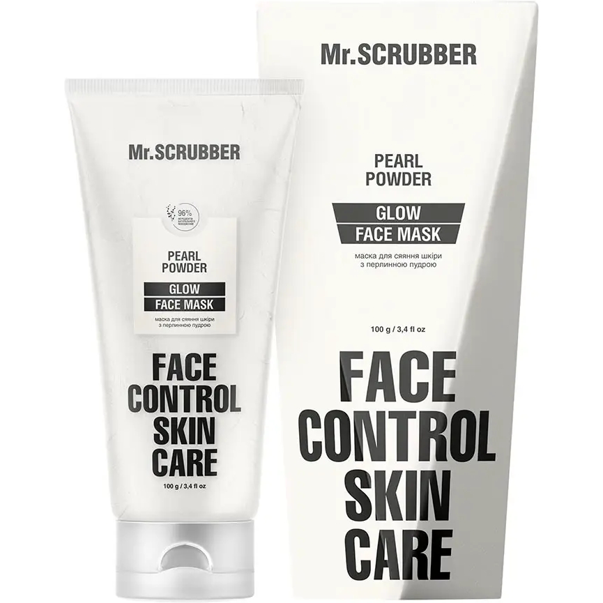 Маска для сяяння шкіри Mr.Scrubber Pearl Powder Glow Face Mask Face Control Skin Care з перлинною пудрою 100 мл - фото 1