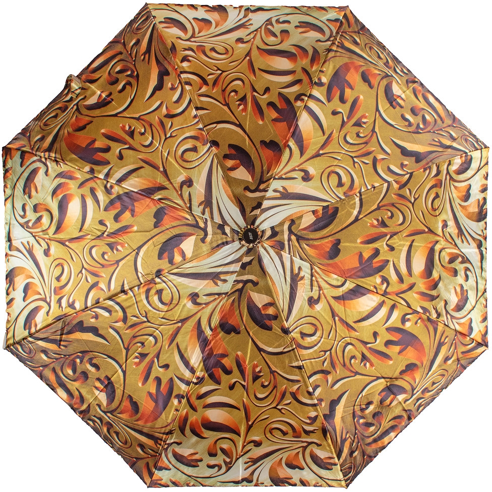 Жіноча складана парасолька повний автомат Zest 102 см золота - фото 1