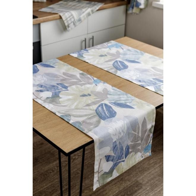 Дорожка на стол Прованс Голубые цветы, 140х40 см - фото 4