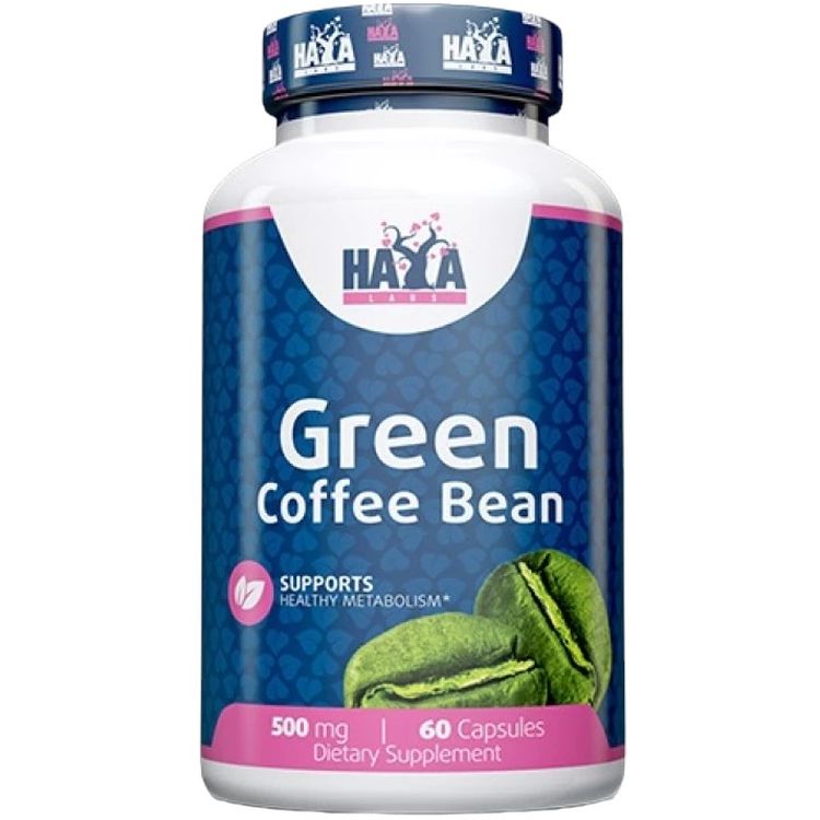 Экстракт зеленых кофейных зерен Haya Labs Green Coffee Bean Extract 500 мг 60 капсул (820205) - фото 1