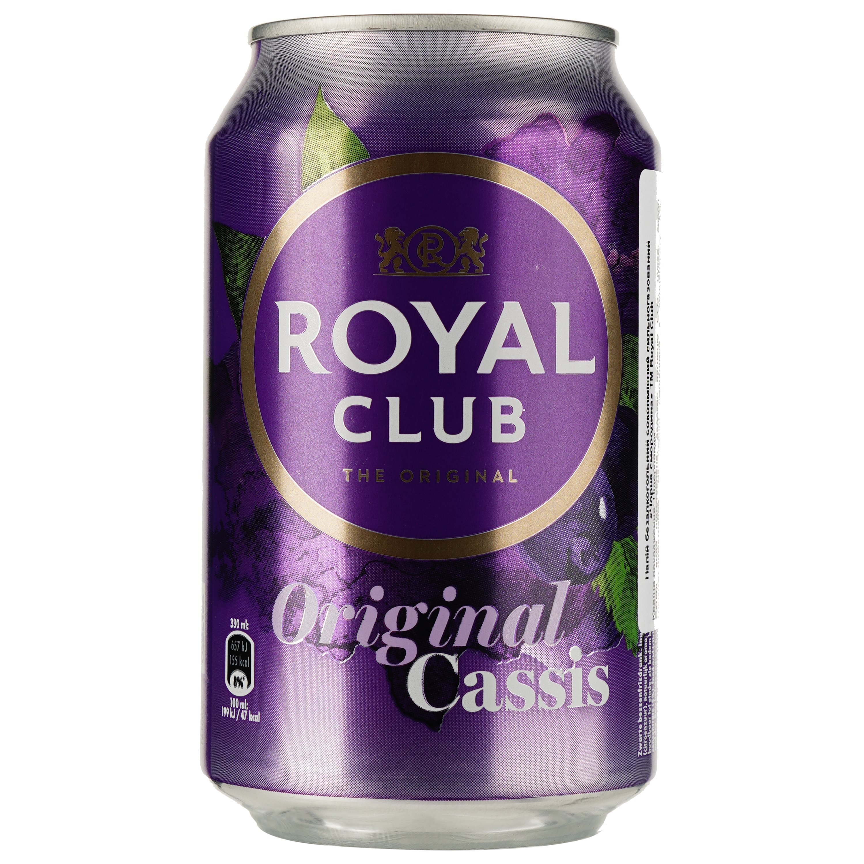 Напій Royal Club Original Cassis Чорна смородина безалкогольний 330 мл (439888) - фото 1