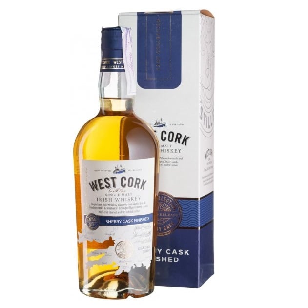 Виски West Cork Sherry Cask Finished Single Malt Irish Whiskey 43% 0.7 л - фото 1