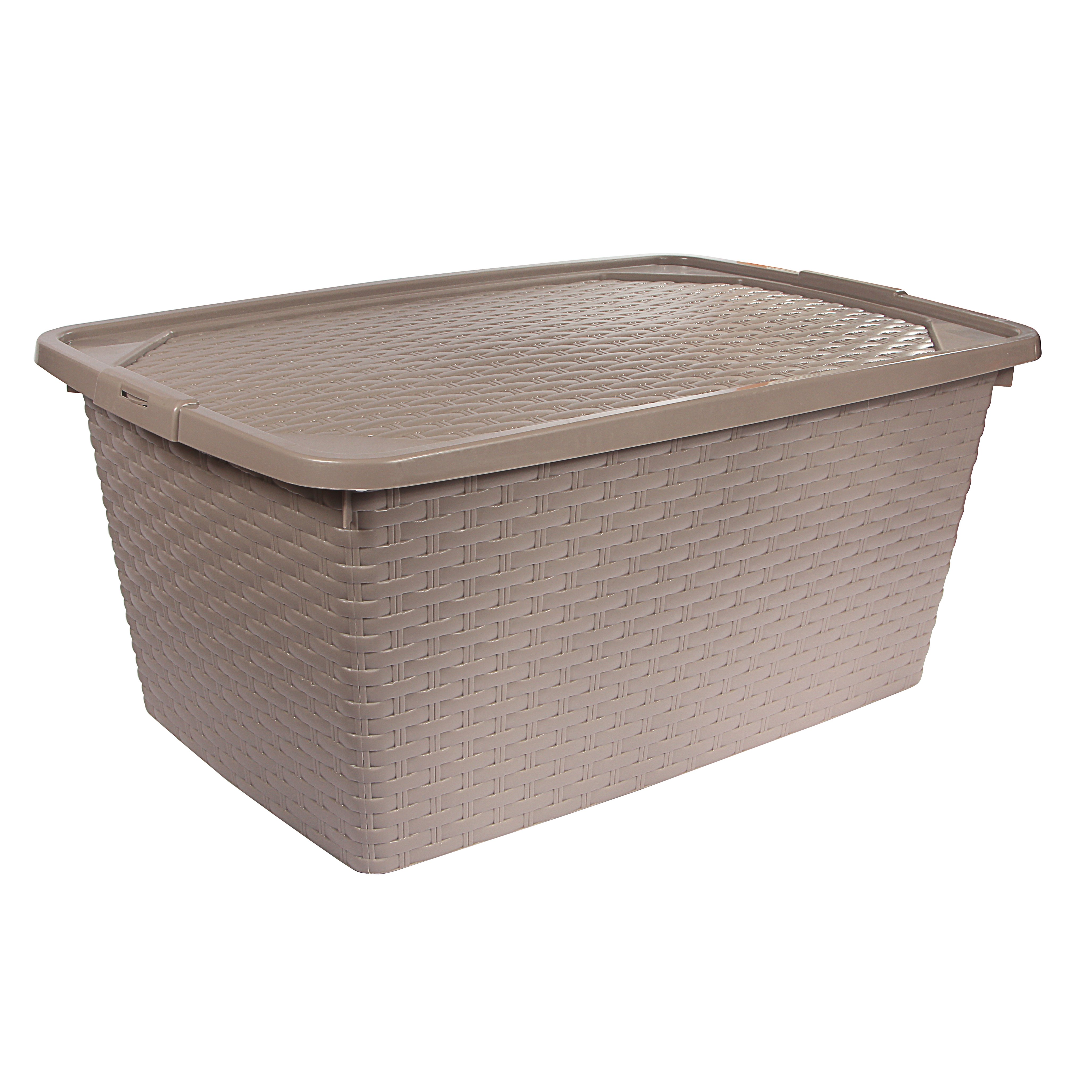 Ящик пластиковый с крышкой Heidrun Intrigobox, 20 л, 43х32х22 см, коричневый (4511) - фото 1