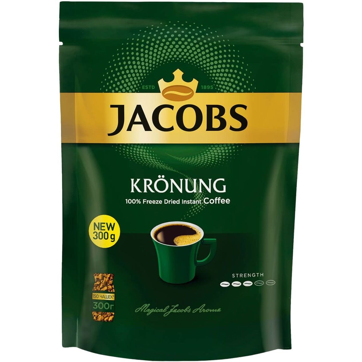 Кава розчинна Jacobs Kronung, 300 г (904123) - фото 1