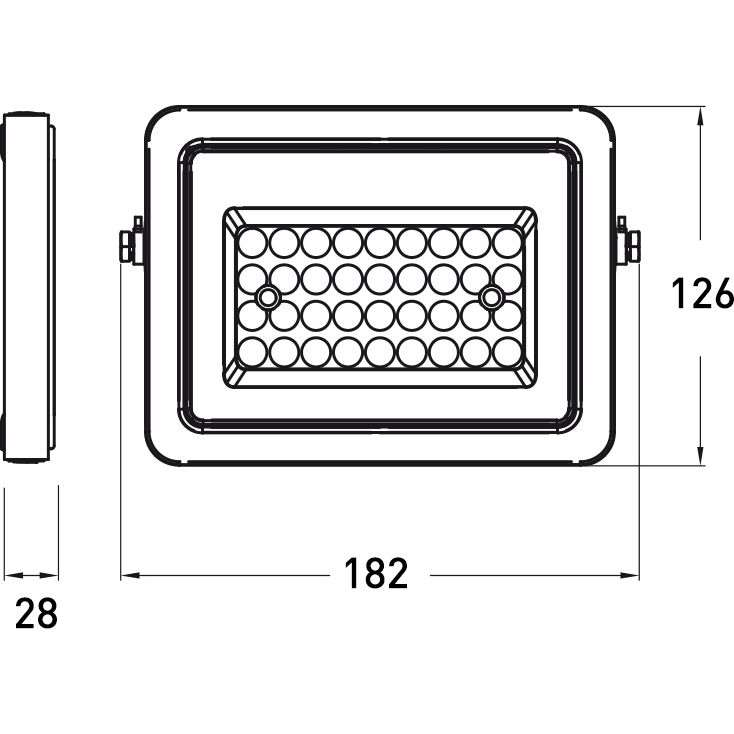 Прожектор Eurolamp LED з датчиком руху чорний (LED-FL-50/65(sensor)) - фото 3