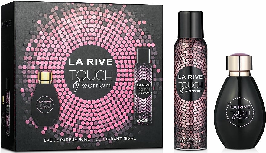 Подарочный набор La Rive Touch Of Woman: Парфюмированная вода, 90 мл, + Дезодорант, 150 мл - фото 1