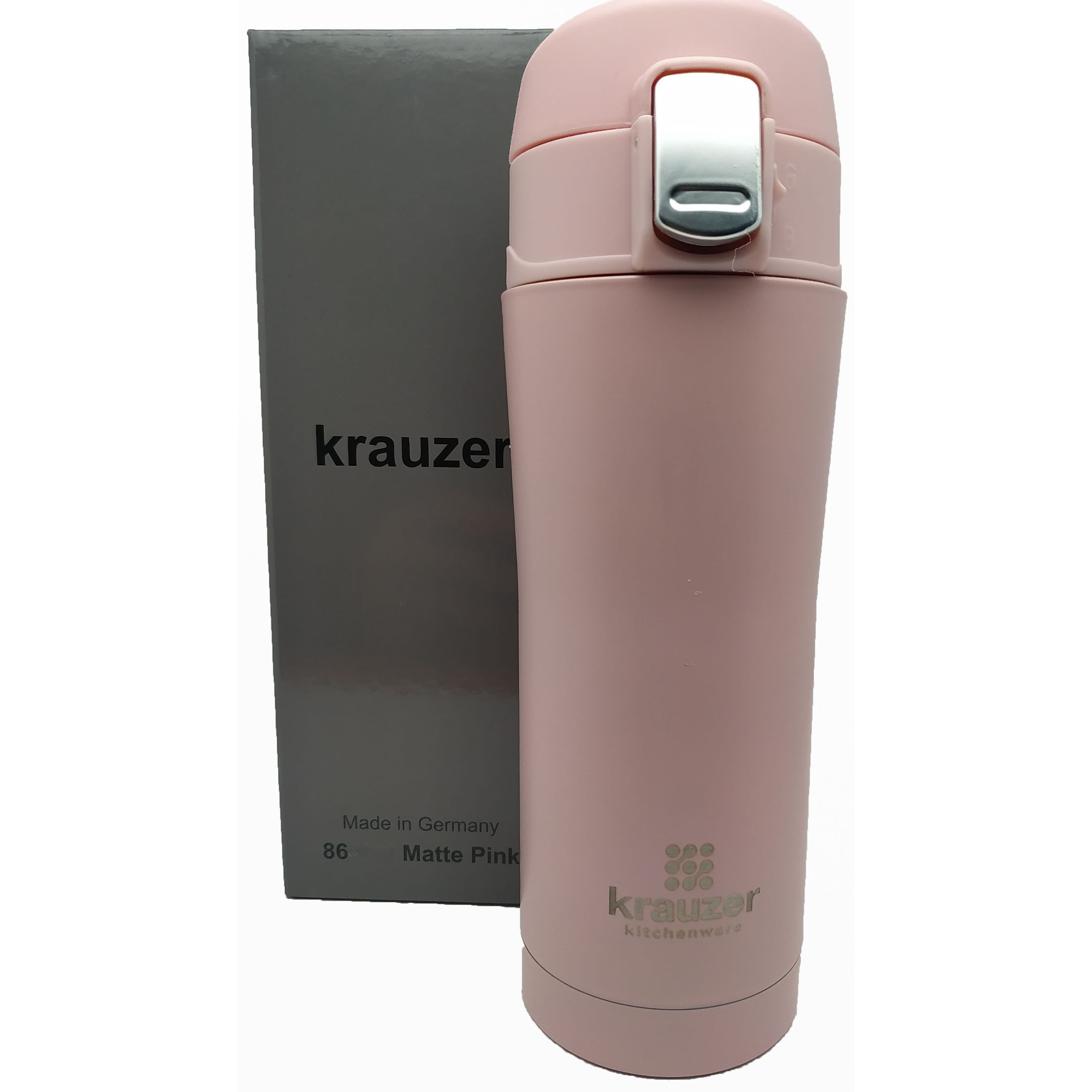 Термочашка Krauzer 350 мл розовая (86-350Pink) - фото 4