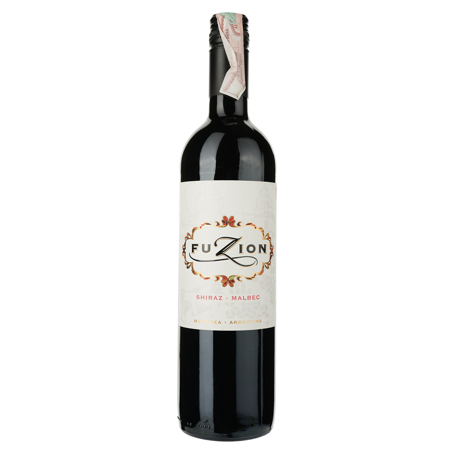 Вино Fuzion Shiraz Malbec, красное, сухое, 12,5%, 0,75 л (35591) - фото 1