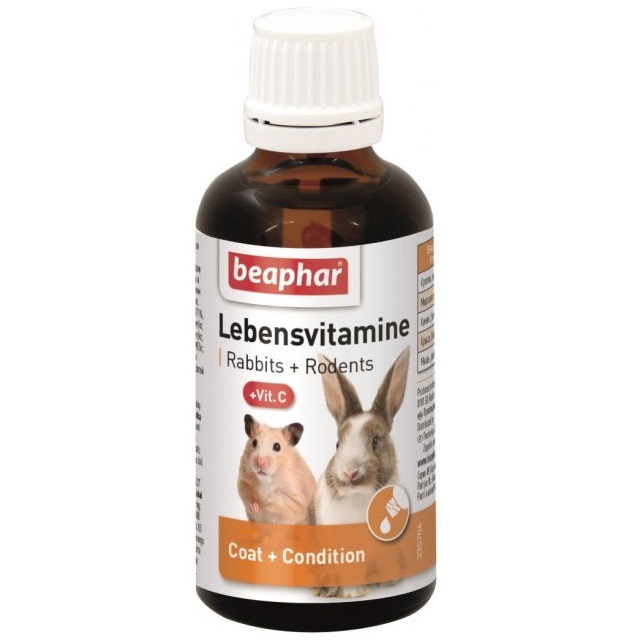Фото - Вітаміни для гризунів Beaphar Мультивітамінна добавка  Lebensvitamine для гризунів та кроликів, 5 