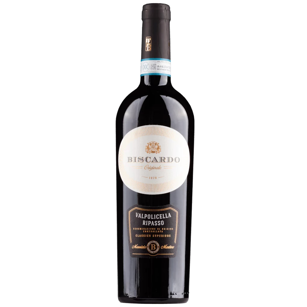 Вино Biscardo Valpolicella DOC Classico Superiore Ripasso, червоне, сухе, 13,5%, 0,75 л - фото 1