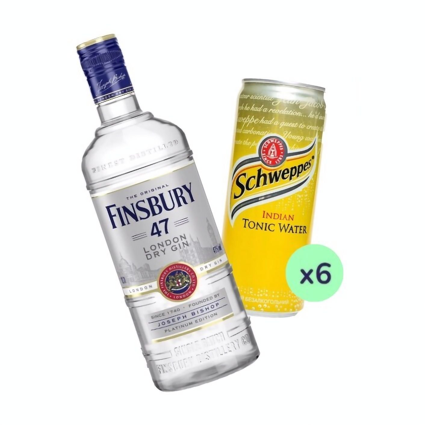 Коктейль Gin Tonic (набір інгредієнтів) х14 на основі Finsbury - фото 2