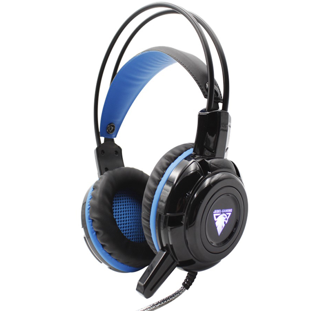 Игровые наушники Jedel GH215 с микрофоном Balck-Blue  - фото 1