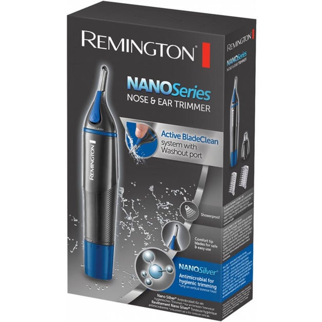 Триммер для носа и ушей Remington NE3850 серо-синий (43210570100) - фото 5