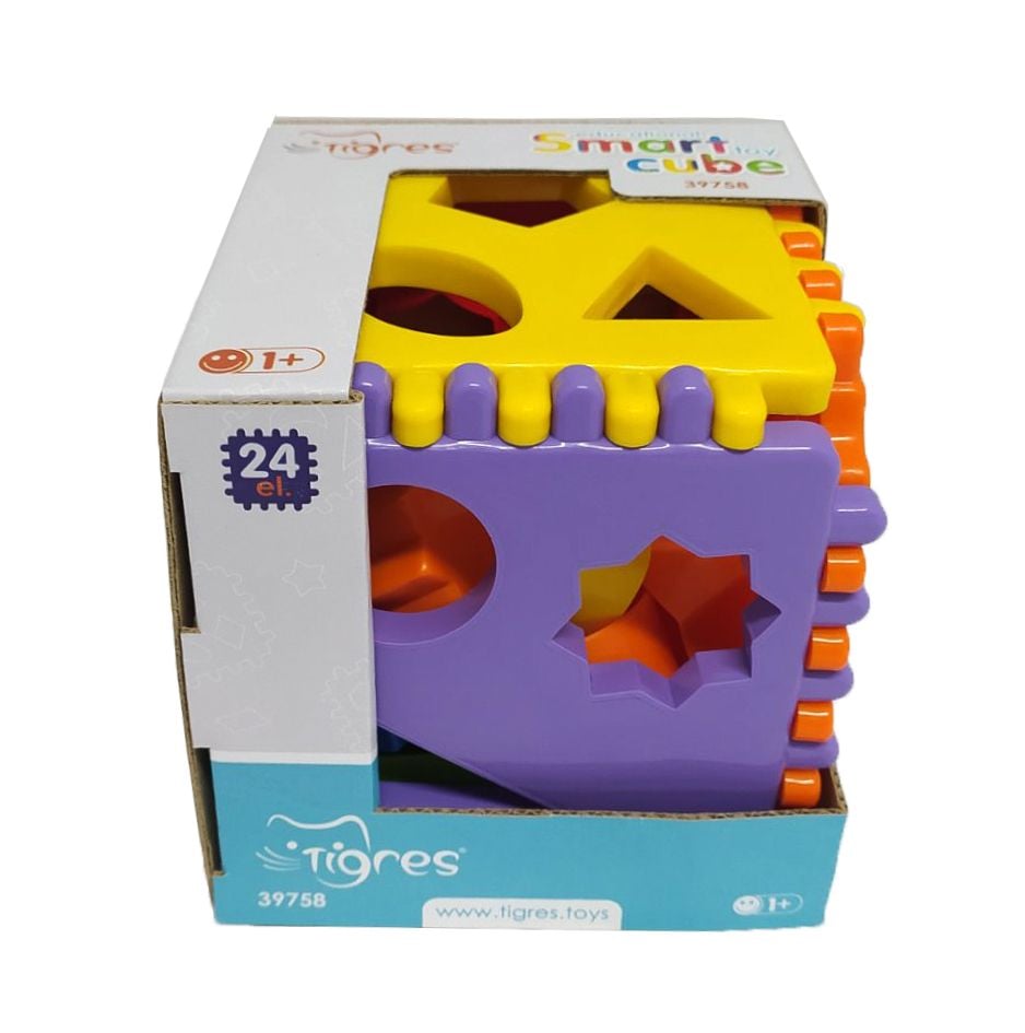 Іграшка-сортер Tigres Smart cube, в коробці, 24 елемента (39758) - фото 3