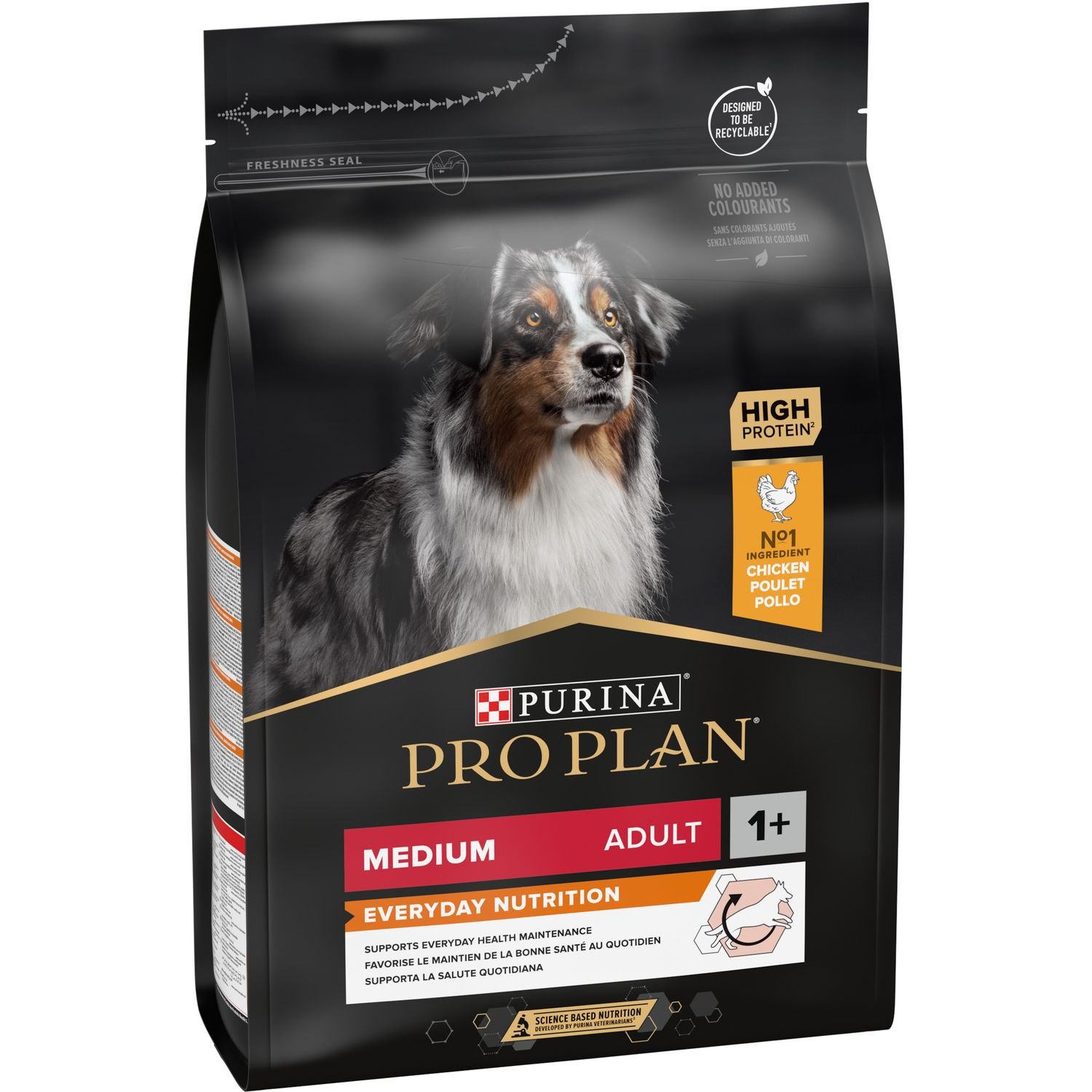 Сухий корм Purina Pro Plan Medium Adult 1+ Everyday Nutrion для дорослих собак середніх порід з куркою 3 кг (12279419) - фото 2