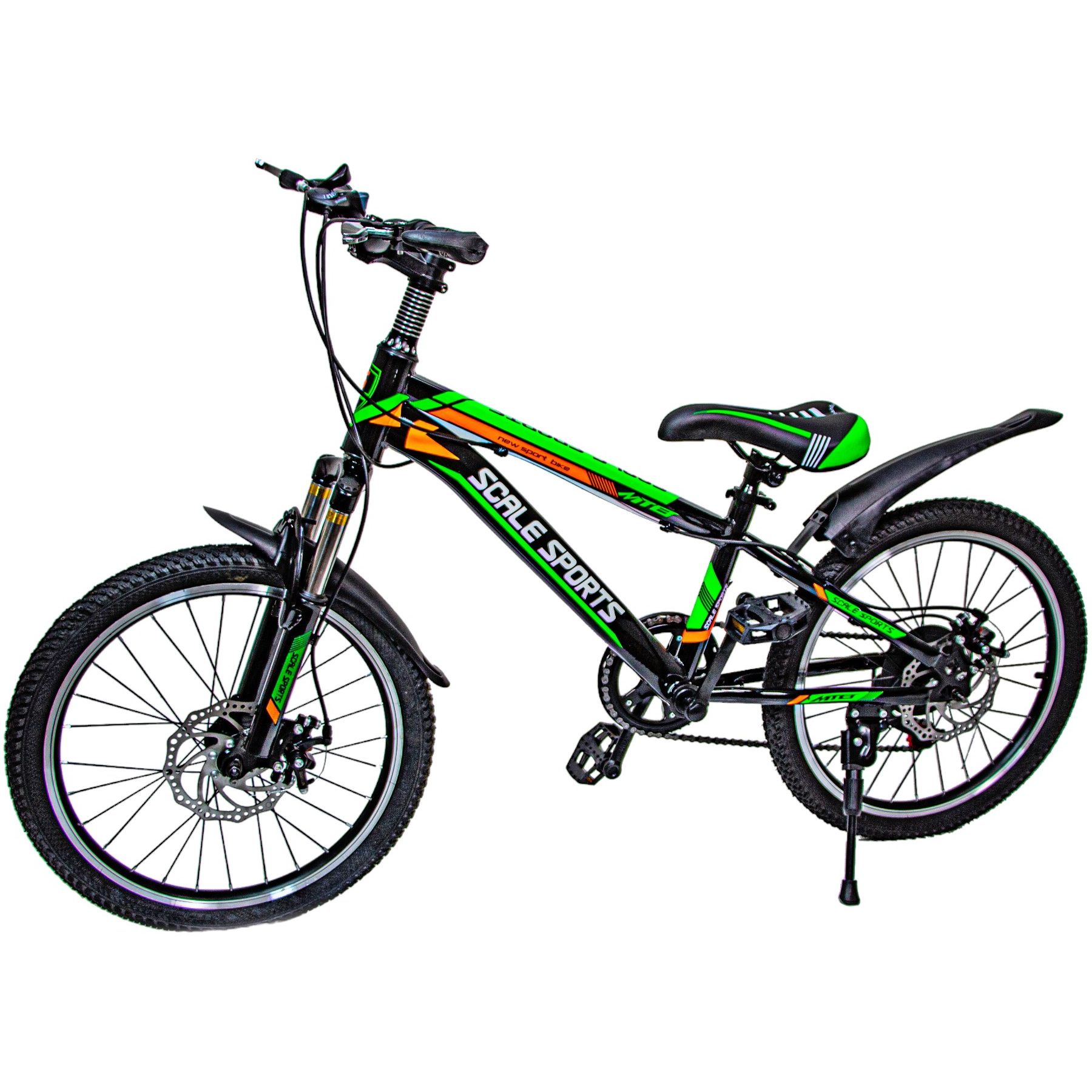 Детский велосипед Scale Sports 20 дюймов зеленый 268742 - фото 1