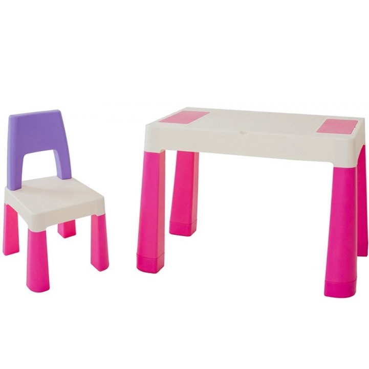 Дитячий функціональний столик і стільчик Poppet 5в1, рожевий (PP-002P) - фото 2