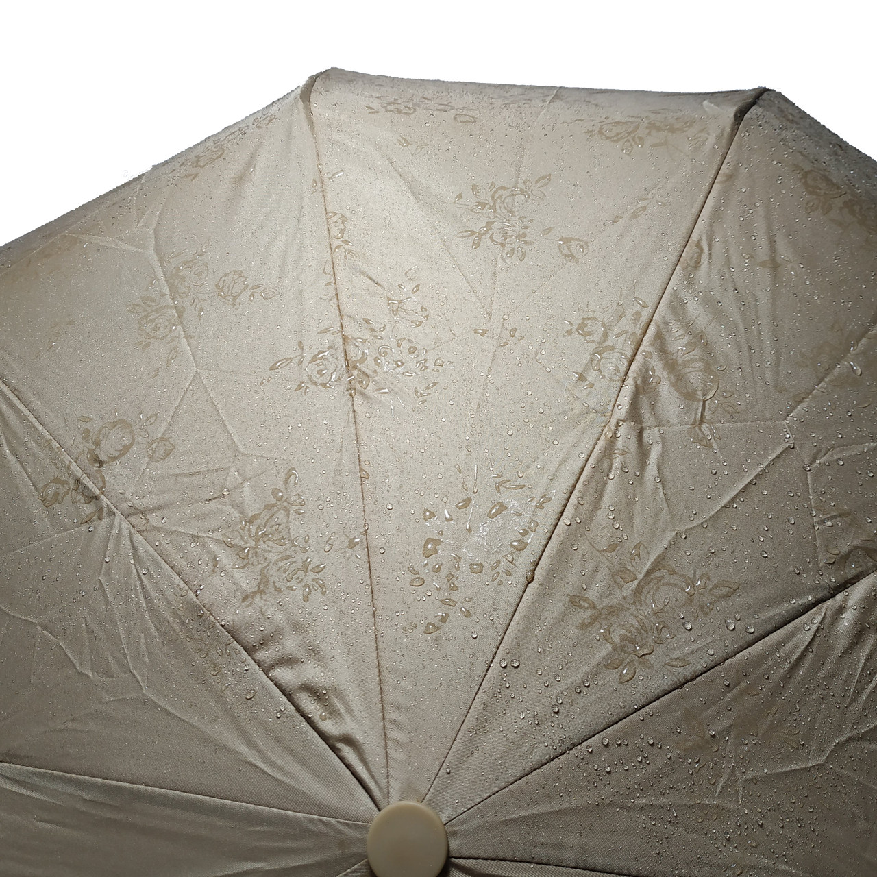 Женский складной зонтик полуавтомат Bellissimo 99 см бежевый - фото 2