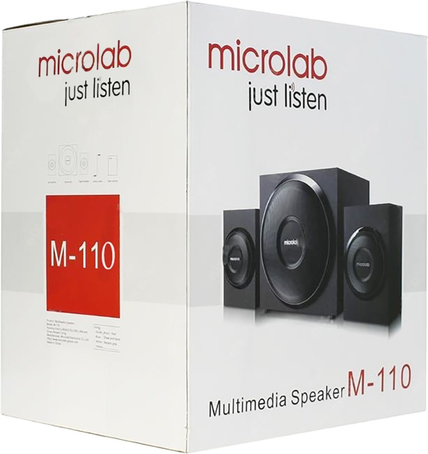 Комп'ютерні колонки Microlab M-110 2.1 Black - фото 5