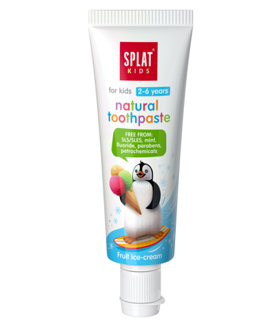 Детская зубная паста Splat Kids Фруктовое мороженое, от 2 до 6 лет, 50 мл - фото 3