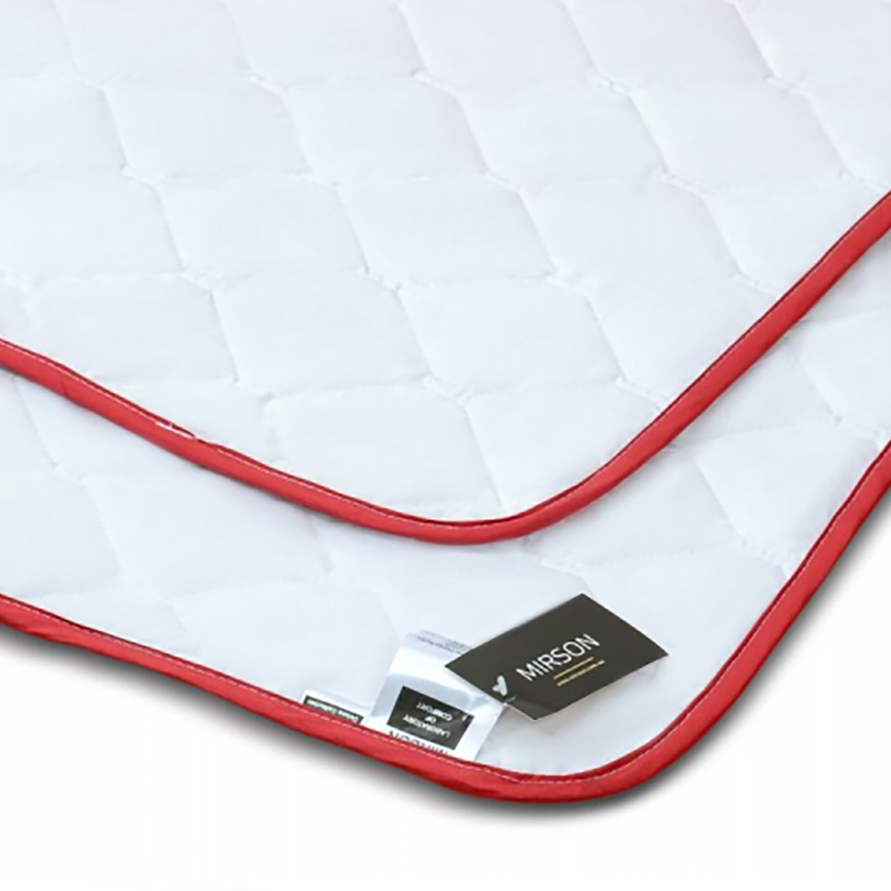 Одеяло шерстяное MirSon DeLuxe №028, летнее, 110x140 см, белое - фото 2