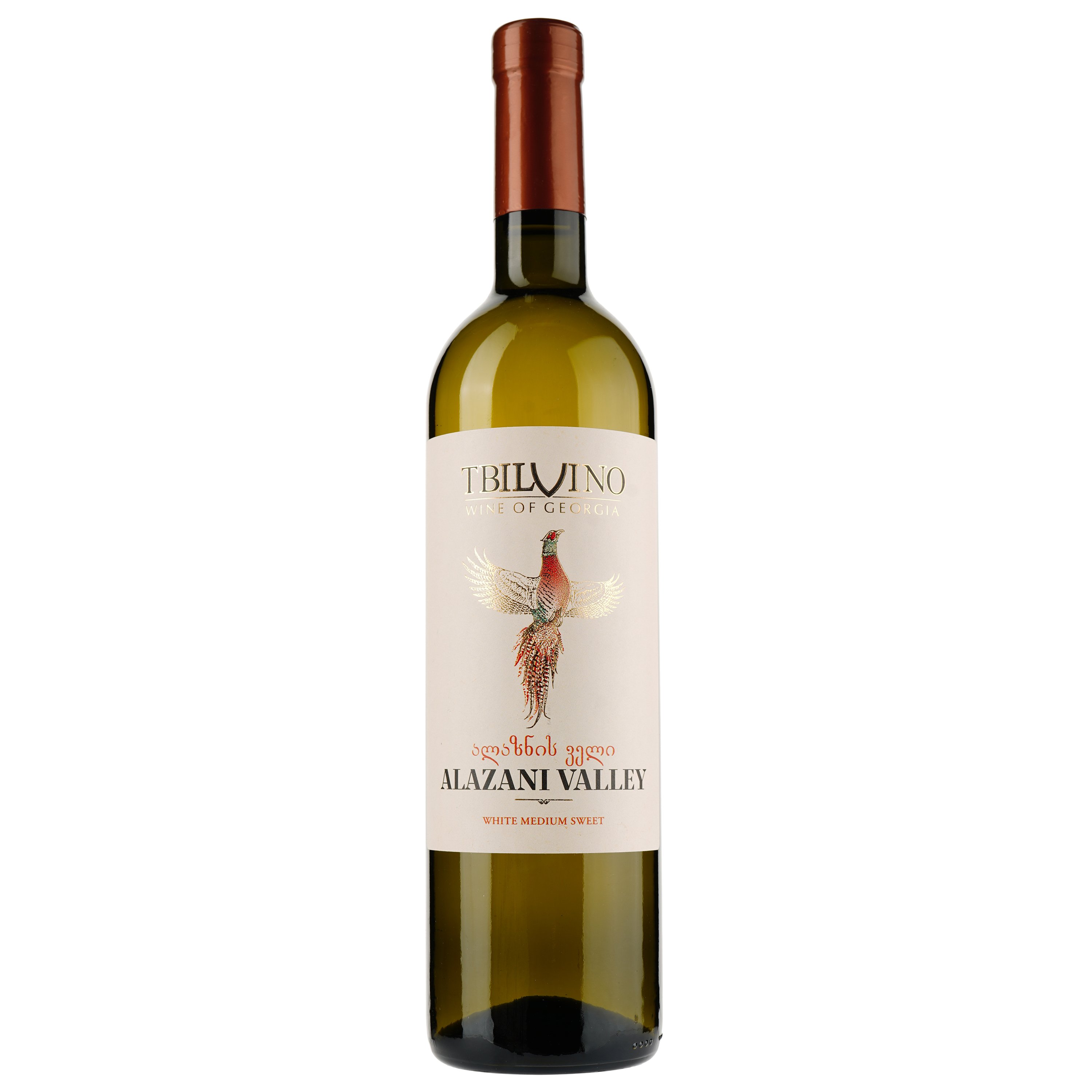 Вино Tbilvino Alazani Valley, біле, напівсолодке, 12,5%, 0,75 л - фото 1