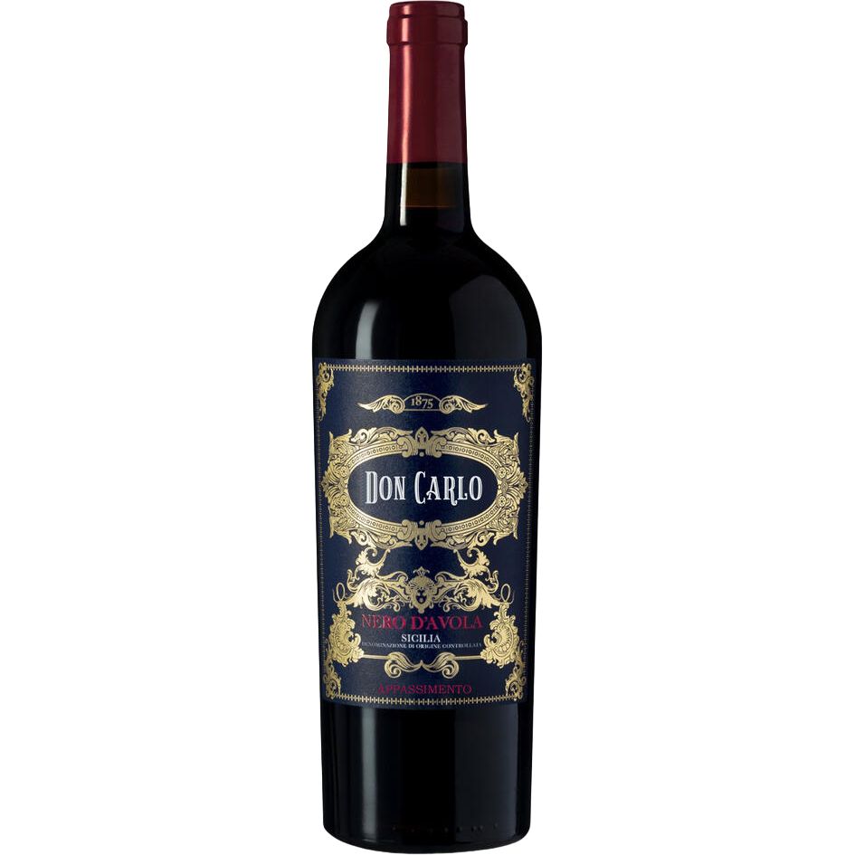 Вино Don Carlo Nero D'avola Riserva красное полусухое 0.75 л - фото 1