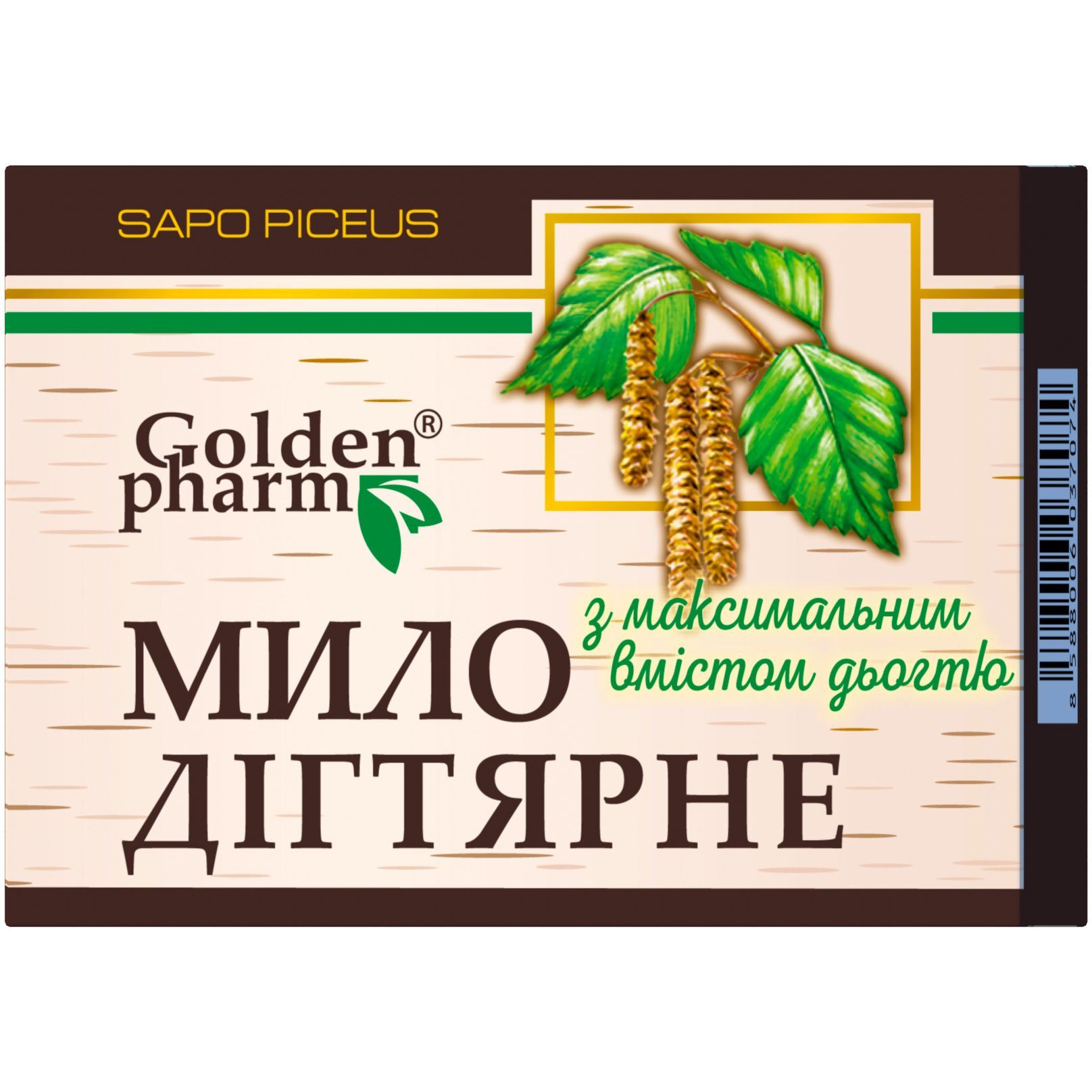 Мыло дегтярное Golden Pharm, 70 г - фото 1