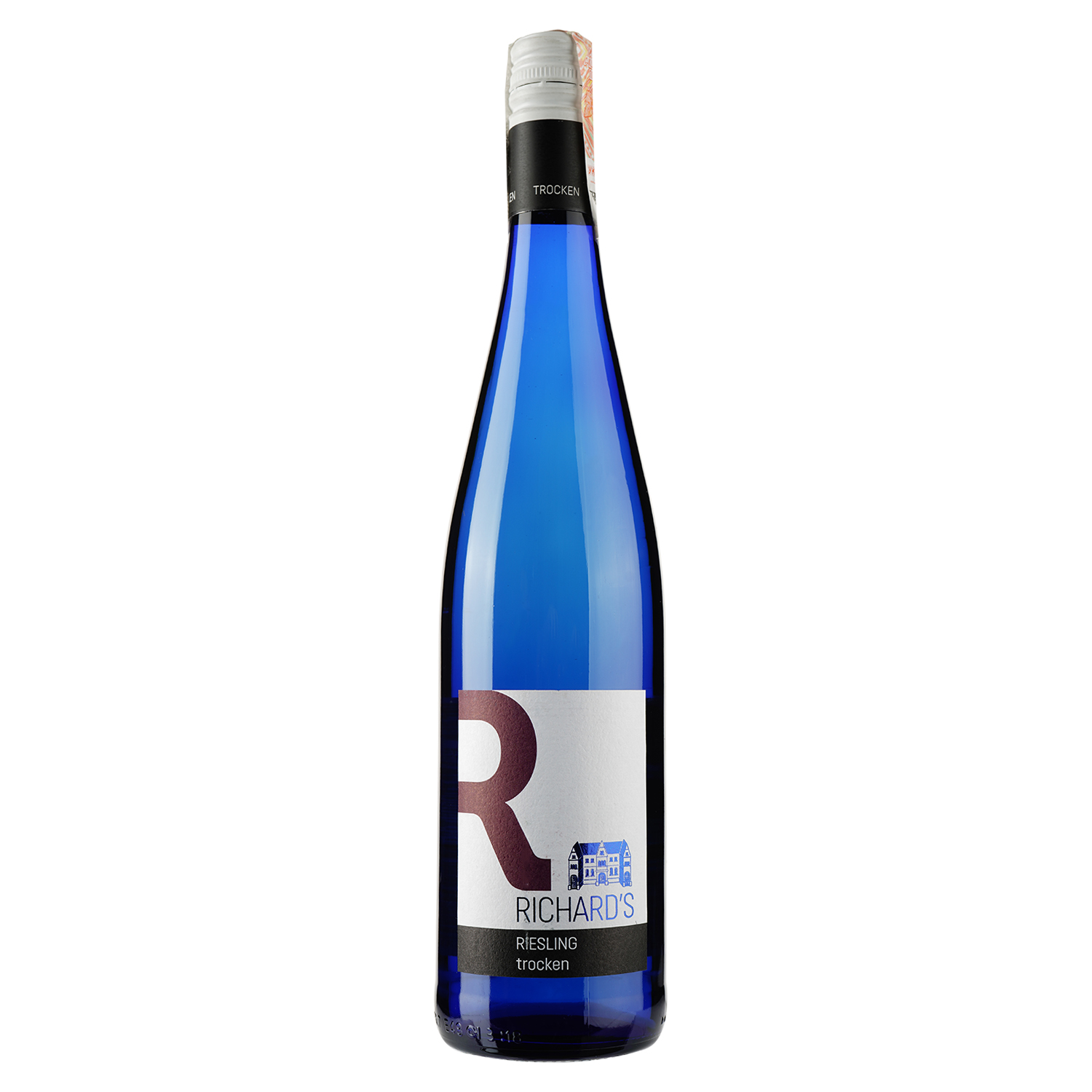 Вино Richard's Riesling Trocken, біле, сухе, 11,5%, 0,75 л - фото 1