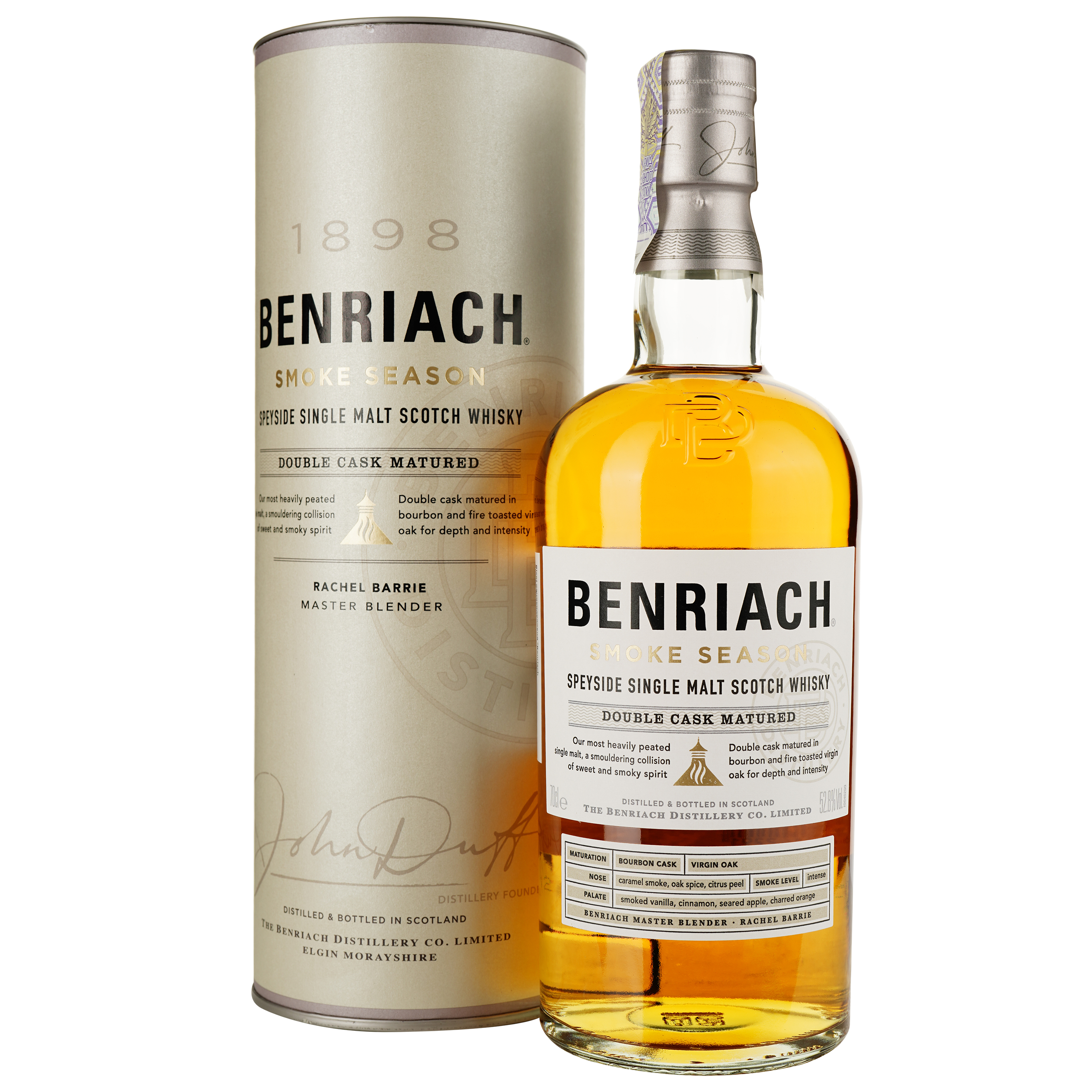 Виски BenRiach Smoke Season Single Malt Scotch Whisky 52.8% 0.7 л - фото 1
