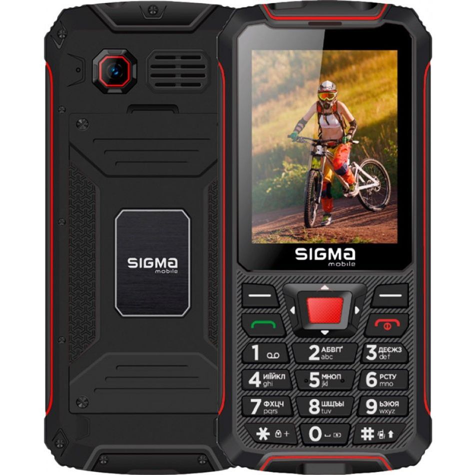 Мобільний телефон Sigma Mobile X-treme PR68 Black-red (UA UCRF) - фото 1