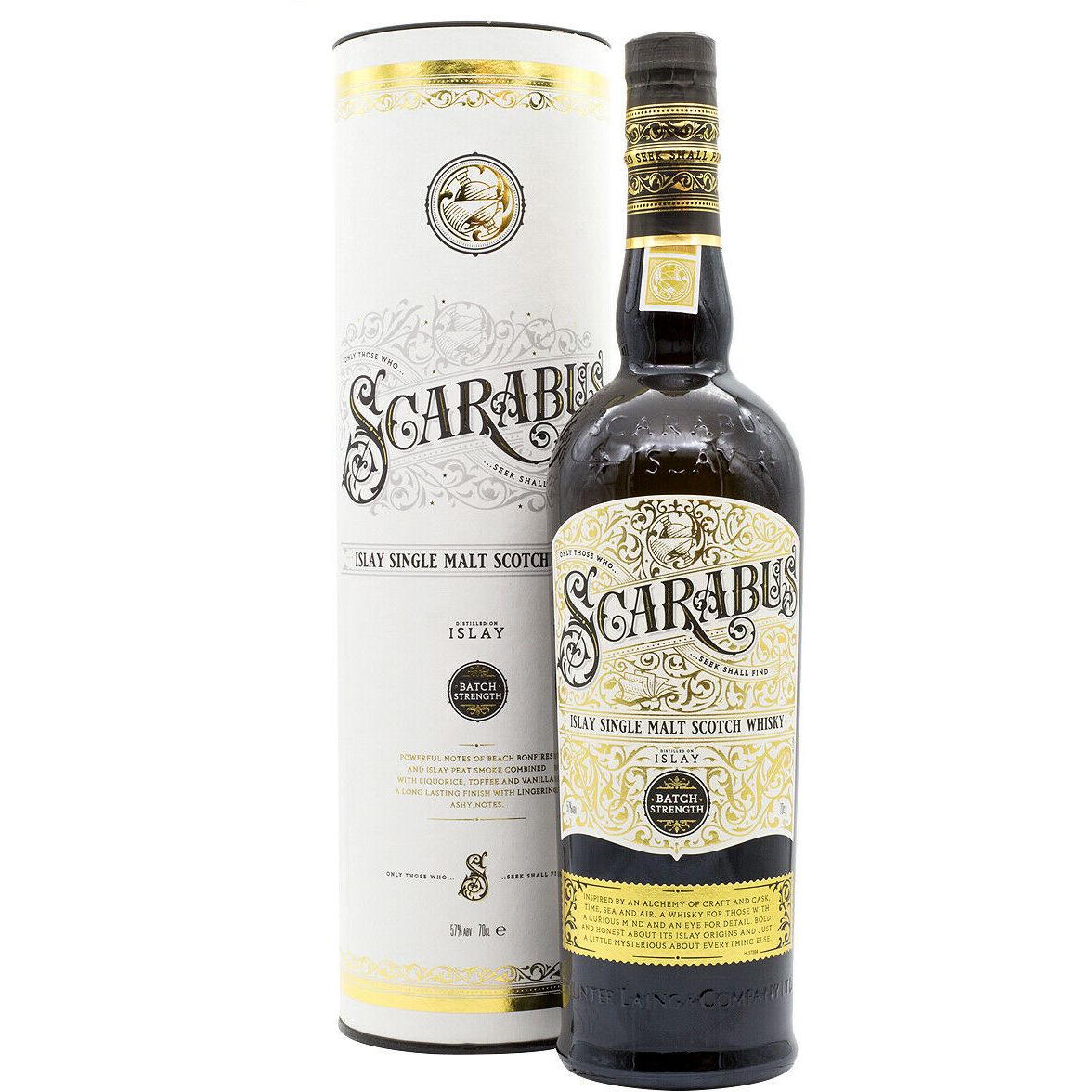 Виски Scarabus Batch Strength 57% 0.7 л в тубусе - фото 1