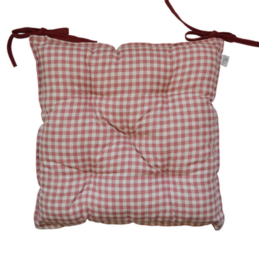 Подушка для стула Прованс Глория 40х40 см, клеточка (14554) - фото 1