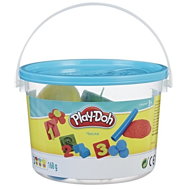 Набір пластиліну Hasbro Play-Doh, Відерце, Цифри (23326) - фото 1