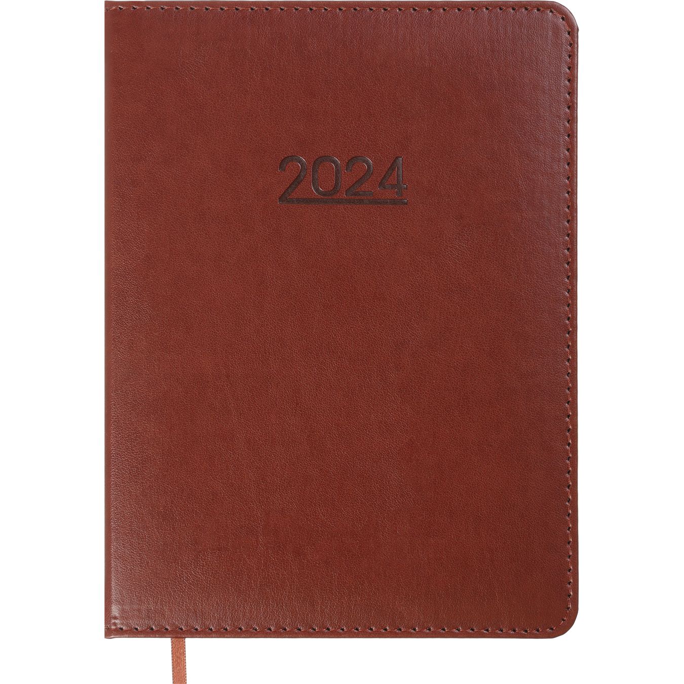 Щоденник датований Buromax Prime 2024 A5 коричневий (BM.2196-25) - фото 1