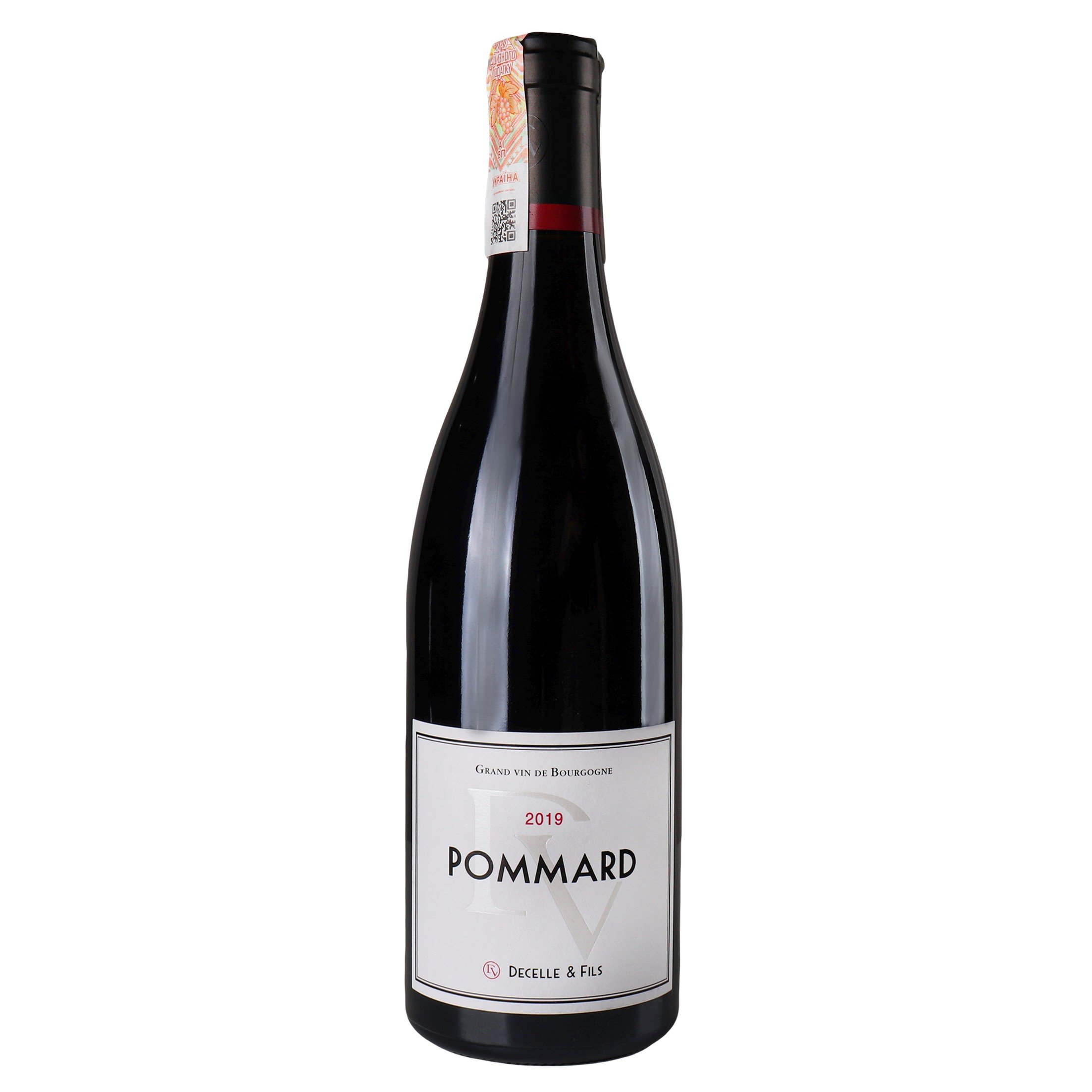 Вино Decelle et Fils Pommard 2019 AOC, 0,75 л, 14% (876524) - фото 1