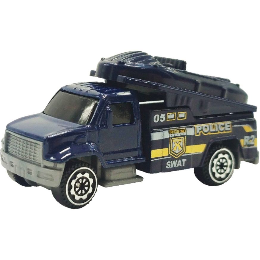 Машинка Игрушечная Спецтехника Автопром 7637 Масштаб 1:64, Металлическая Police 05 - фото 1