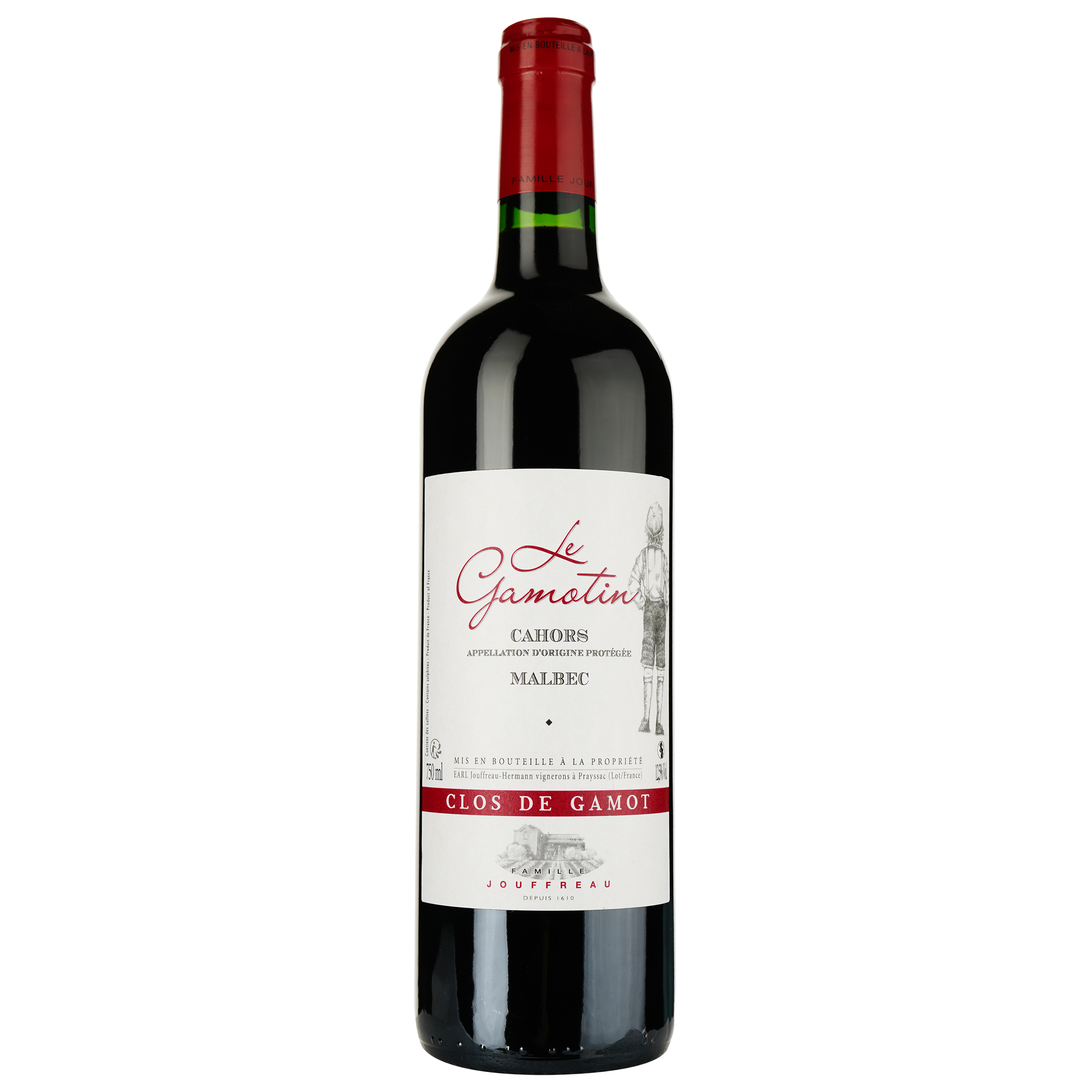 Вино Clos De Gamot Le Gamotin Chaor AOP Cahors 2020 красное сухое 14% 0.75 л - фото 1