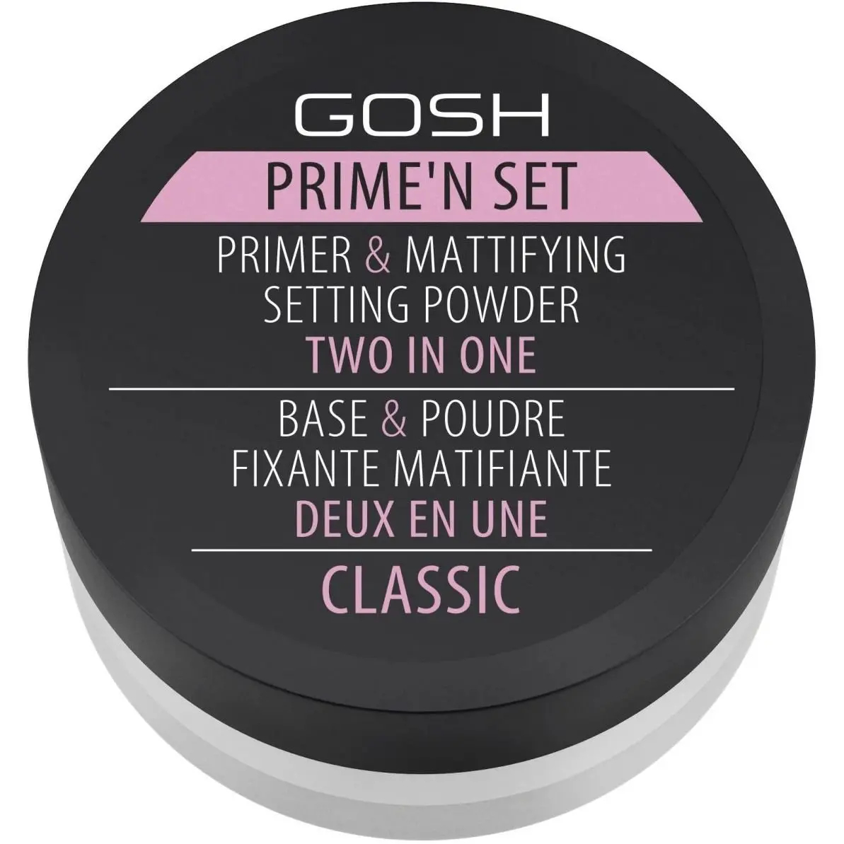 Основа під макіяж пудрова Gosh Prime'n Set Primer & Mattifying Setting Powder 2 in 1 розсипчаста, 001 Classic, 7 г - фото 1