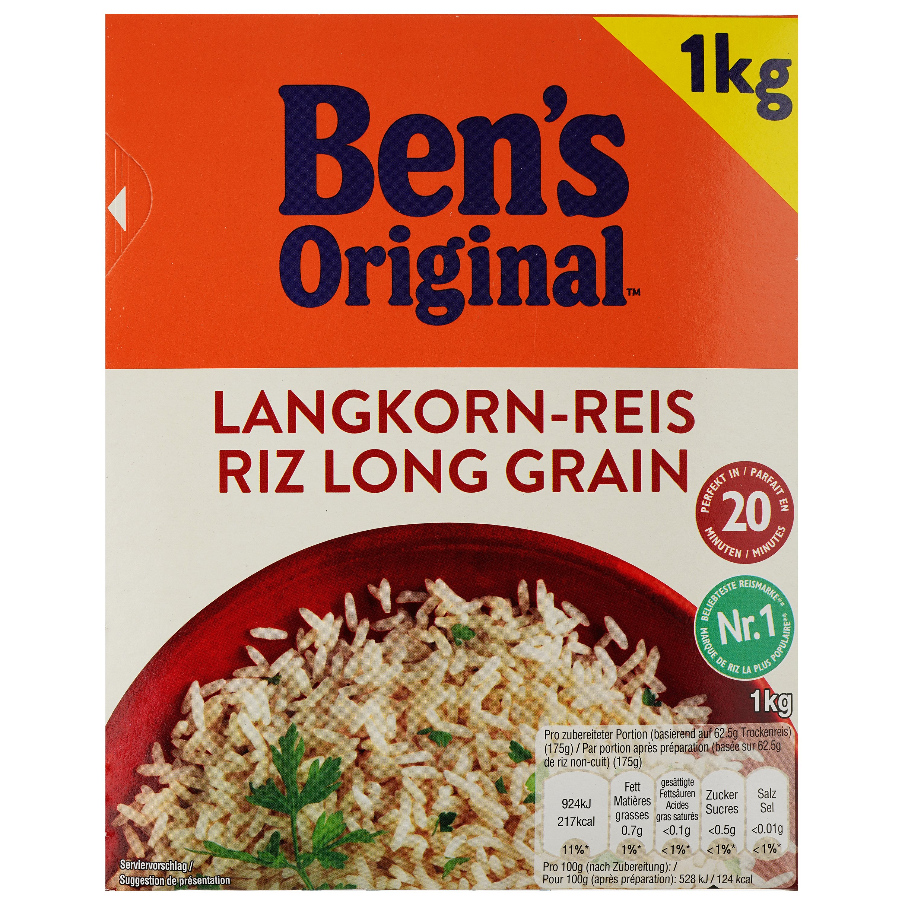 Рис Ben's Original Long-Grain Rice 20 Min, 1 кг (896163) - фото 1