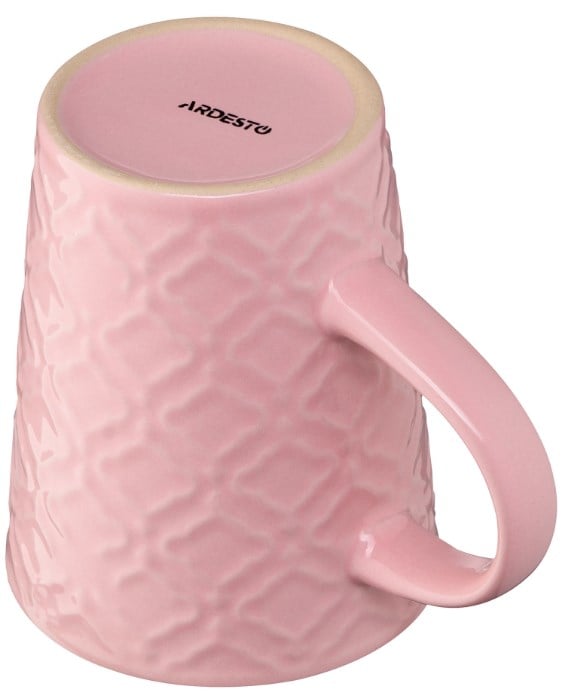 Чашка Ardesto Relief, 320 мл, рожевий (AR3474P) - фото 5