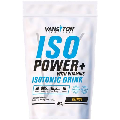 Ізотонік Vansiton ISO Power Цитрус 450 г - фото 1