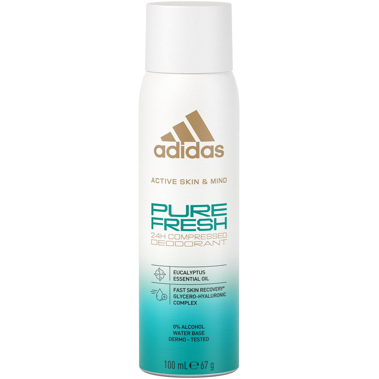 Дезодорант-антиперспірант Adidas Pure Fresh 24h, 100 мл - фото 1