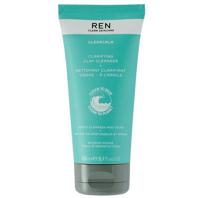 Очищуючий гель для обличчя Ren Clearcalm3 Clarifying Clay Cleanser, 150 мл - фото 1