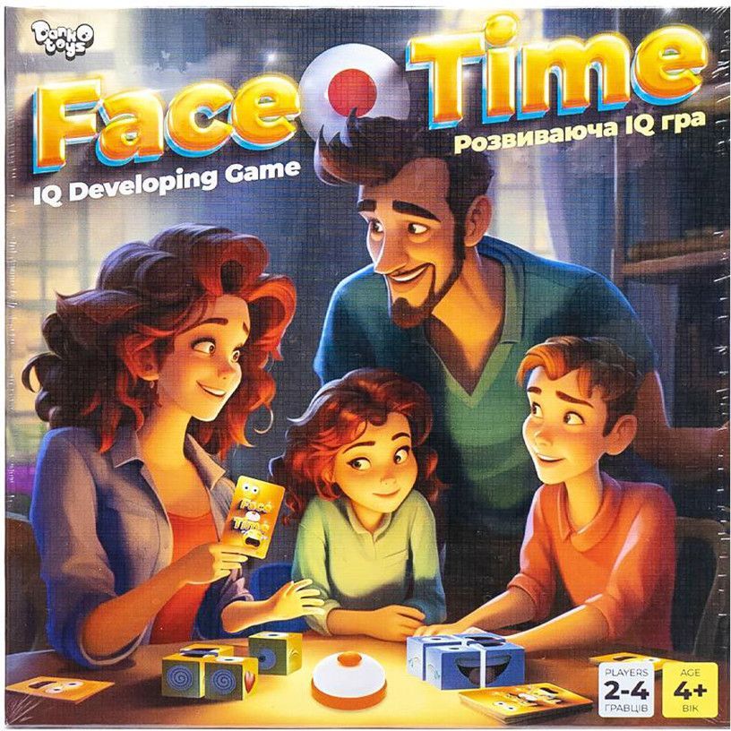 Розвиваюча настільна гра Face Time Danko Toys FT-01-01 з дзвіночком - фото 1