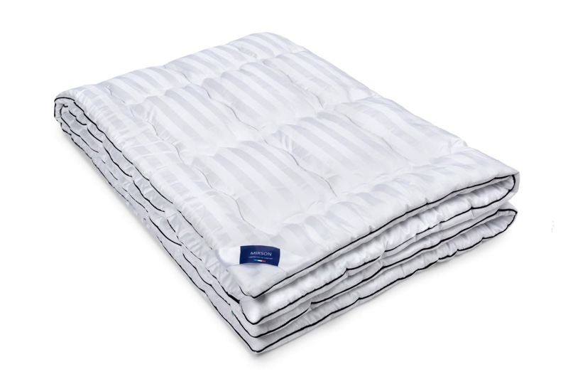 Одеяло антиаллергенное MirSon Royal Pearl Hand Made EcoSilk №066, демисезонное, 155x215 см, белое - фото 3