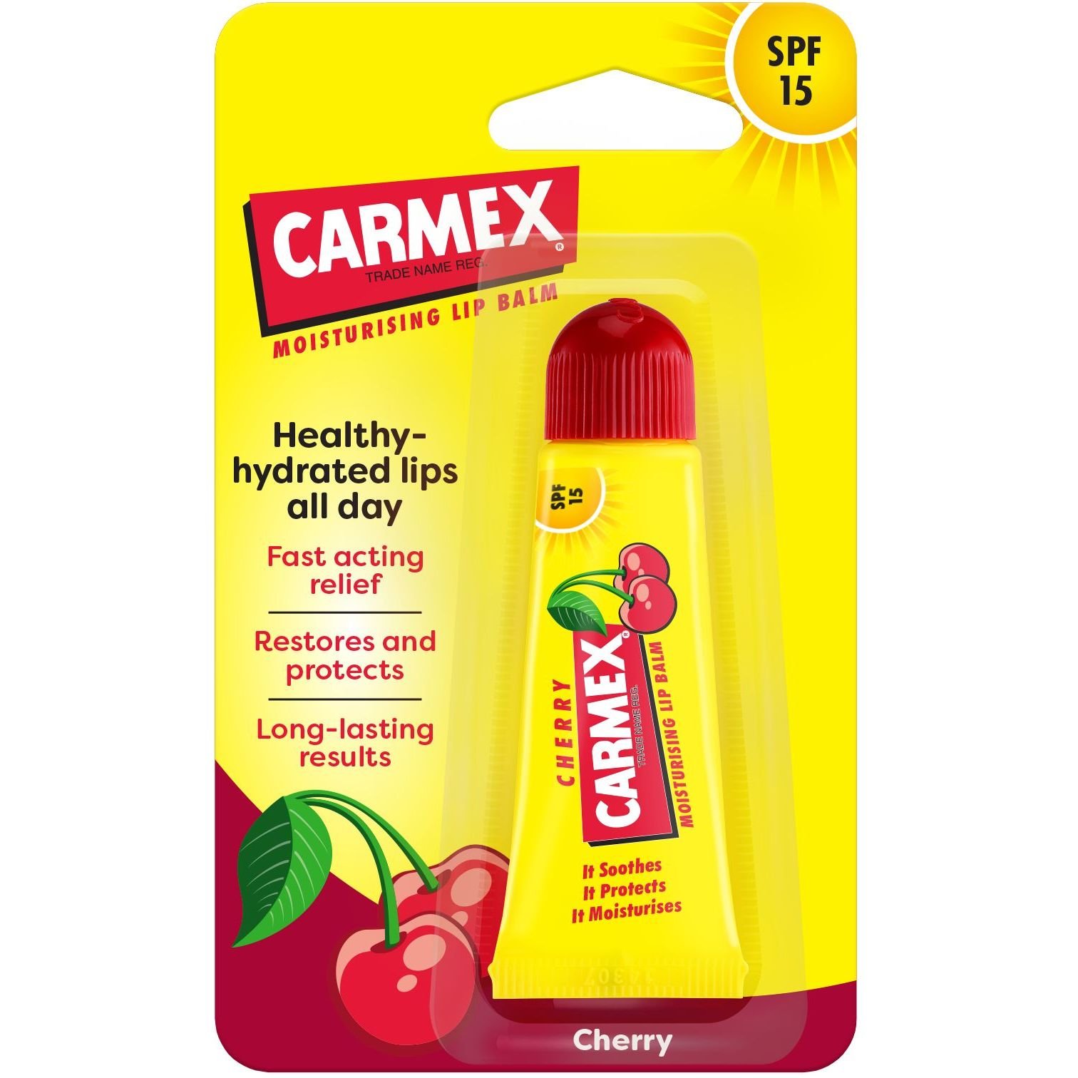 Бальзам для губ Carmex зі смаком вишні 10 г - фото 1