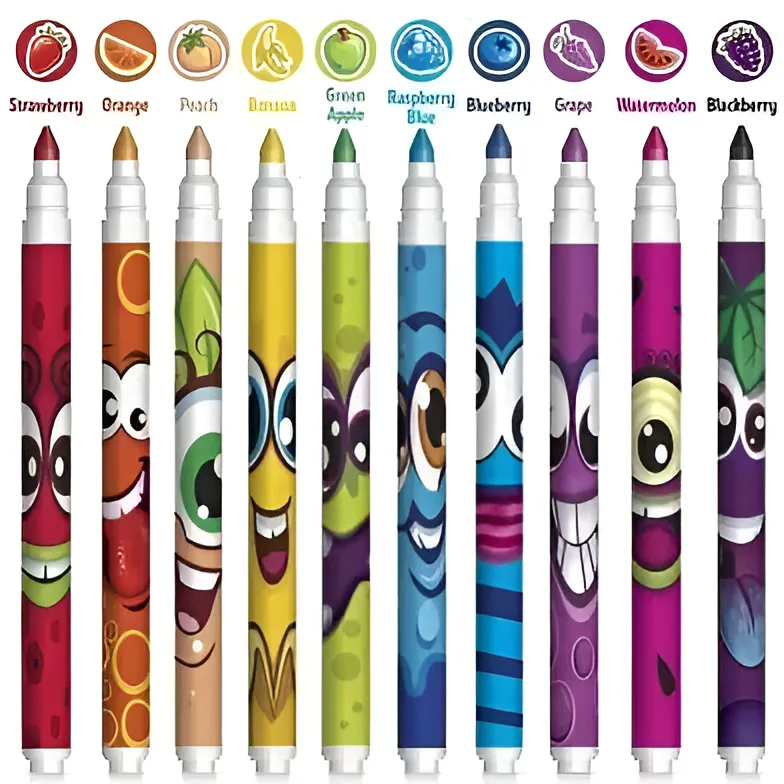 Набор ароматных маркеров Scentos Тонкая линия 10 цветов 10 шт. (2032383309.0) - фото 2