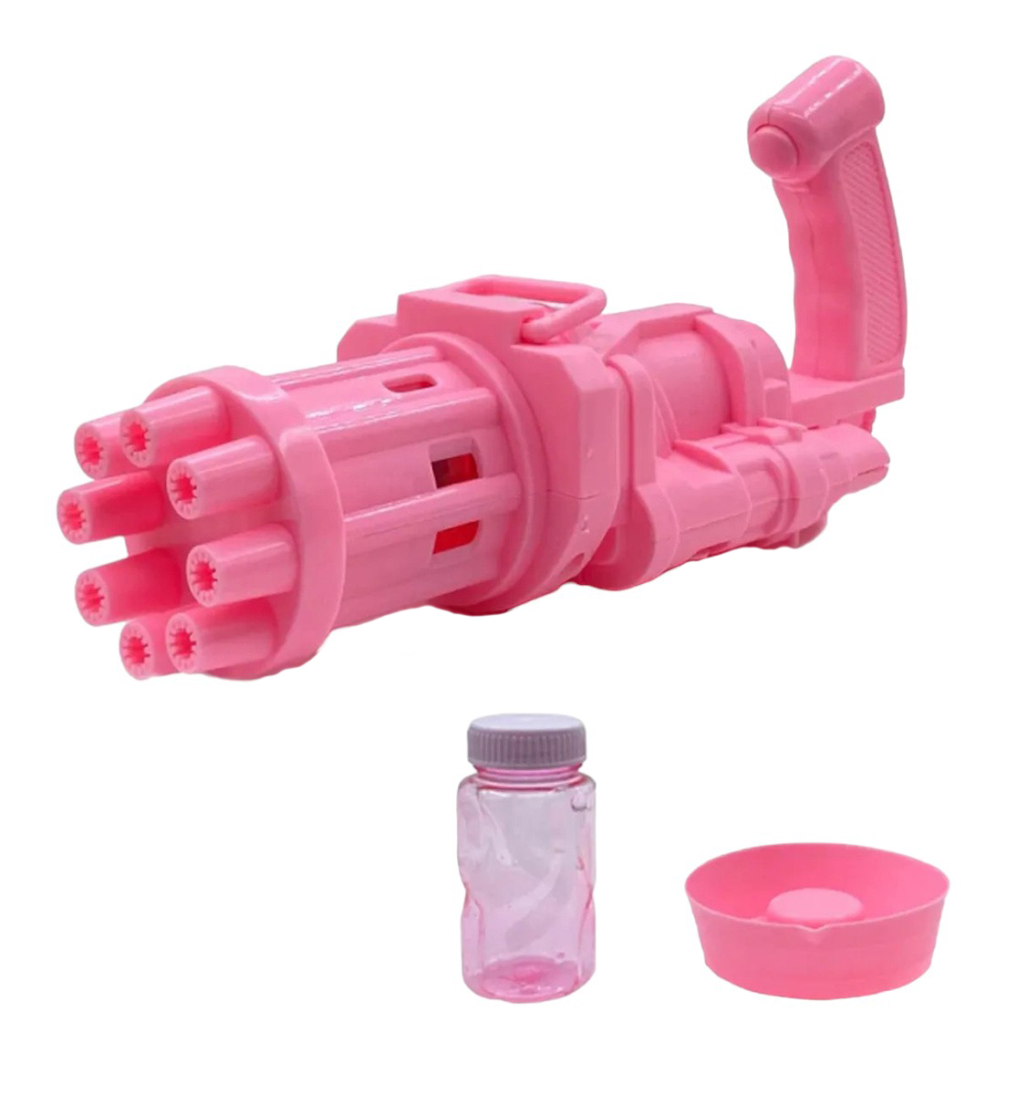 Кулемет для мильних бульбашок Bubble Fun Blaster чорний і рожевий (1443329696) - фото 5