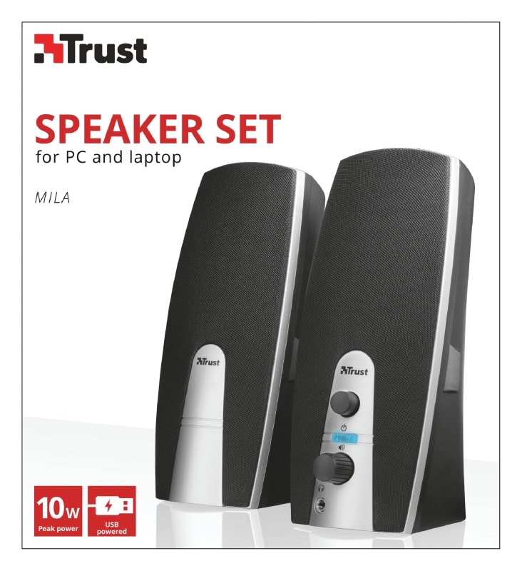 Компьютерные колонки Trust Mila Speaker Set Black - фото 10